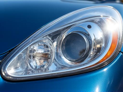 Crystal clear headlight after restoration