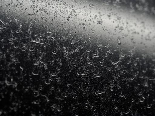 Heavily swirled black paint before correction