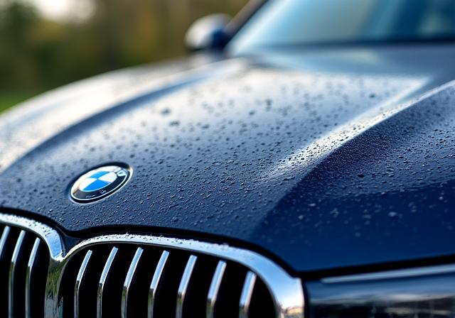SUV with hydrophobic coating effects